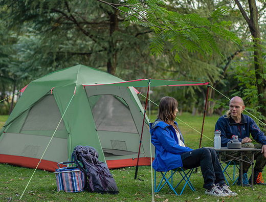 Fully automatic folding family camping tent