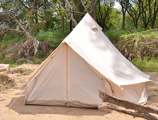 4 person clock tent cotton pyramid tent