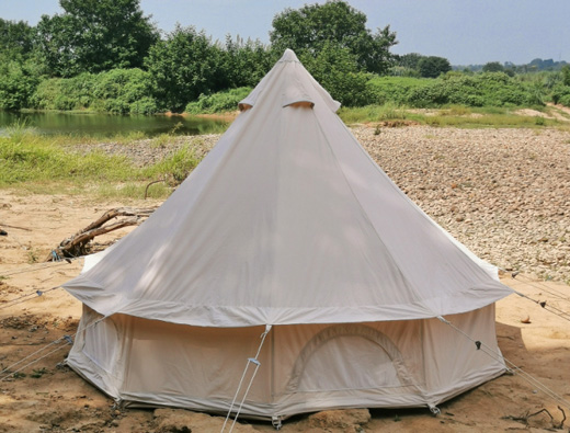 4 person clock tent cotton pyramid tent