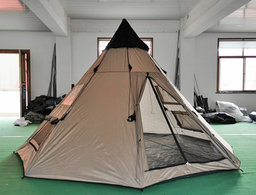 Outdoor 6-person camping tent