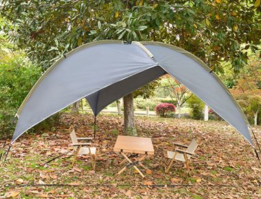 Large sunscreen and waterproof awning